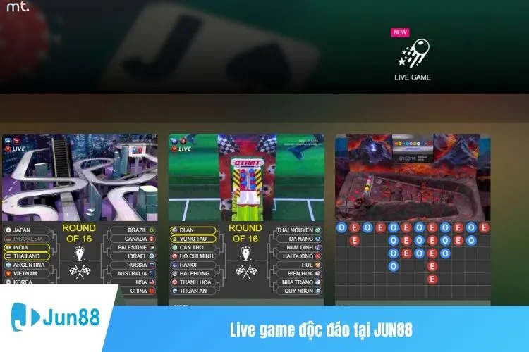 Live game độc đáo tại JUN88